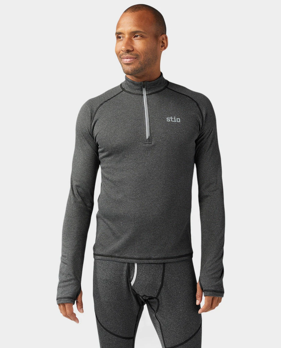 STIO Men's Basis Power Wool™ Zip Neck 12 STIO Men's Basis Power Wool™ Zip Neck - Image 12