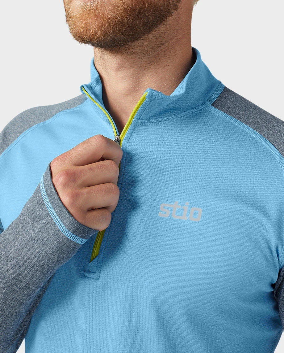 STIO Men's Basis Power Wool™ Zip Neck 7 STIO Men's Basis Power Wool™ Zip Neck - Image 7