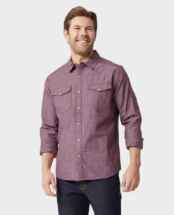 STIO Men's Ashton Chambray Shirt -Stio 200084 607 3 Top fa6bbb85 e8a1 412c 8a5b 2b2b44f7e65a