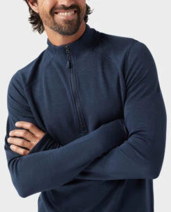 STIO Men's Basis Midweight Merino Half Zip -Stio 200284 410 1 ALT