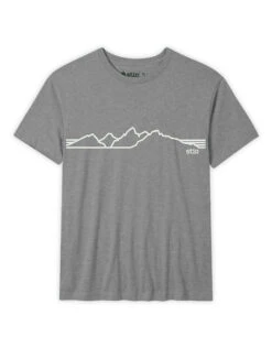 STIO Men's Teton Elevations Tee -Stio M Linear Teton Tee Stone Heather f12a5944 7d2c 4023 9ce3 ee7a94b968fb
