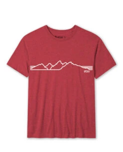 STIO Men's Teton Elevations Tee -Stio M Teton Elevationes Tee Red Heather