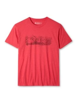 STIO Mountain Towner Teton Village Tee -Stio Unisex Mountain Towner Teton Village Red Heather