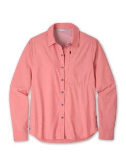 STIO Women's New Fork Trail Shirt LS -Stio W New Fork Trail Shirt LS Azalea Bloom Heather