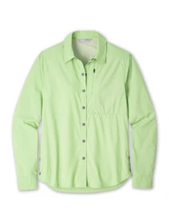 STIO Women's New Fork Trail Shirt LS -Stio W New Fork Trail Shirt LS Spring Shoot Heather