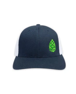 STIO Whitebark Pinecone Trucker 20 STIO Whitebark Pinecone Trucker -Stio Whitebark Pinecone Trucker Hat Navy White Front New